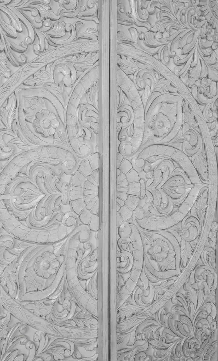 Modus Furniture 1Jq986A Boho Chic Wardrobe Chest In Washed White 2024