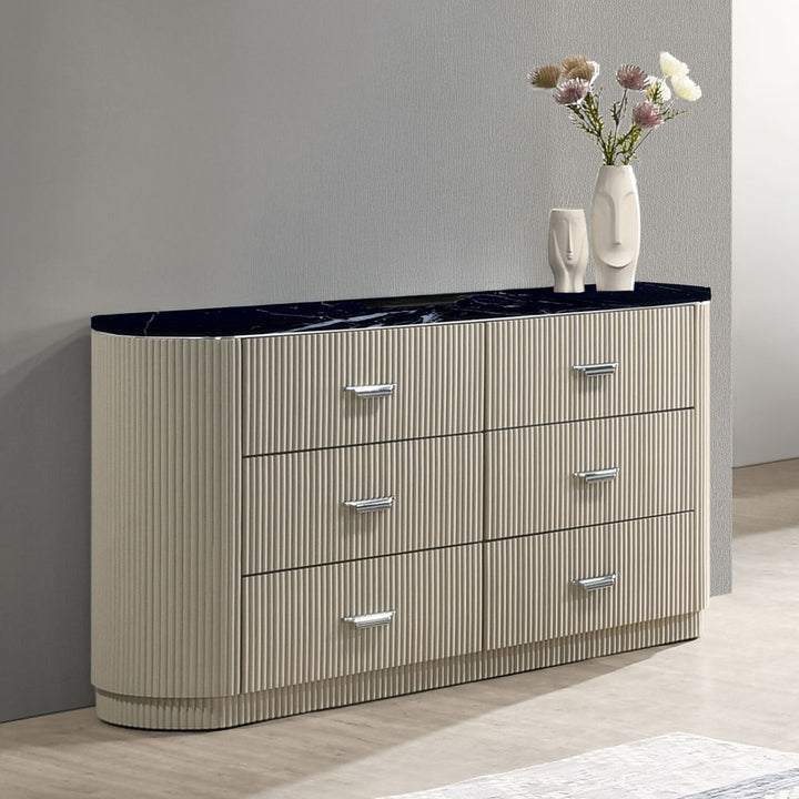 ACME Furniture Travonte Dresser Gray / Beige