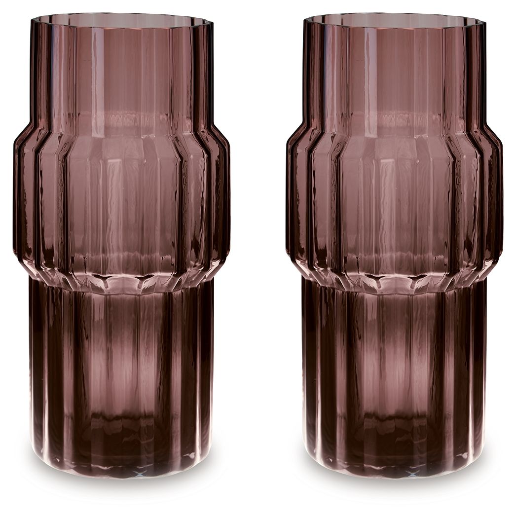 Dorlow - Vase (Set of 2) - 13.58" - Mauve