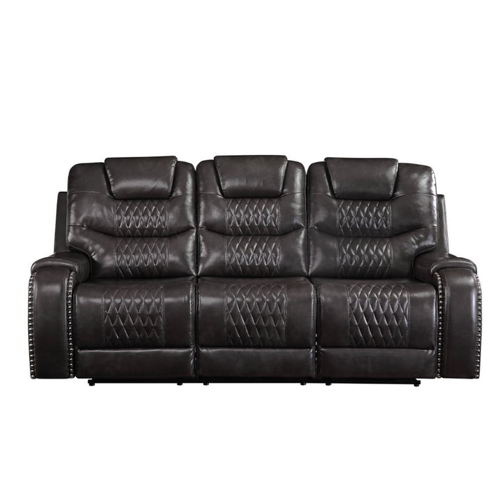 Braylon - Motion Sofa - Magnetite Synthetic Leather