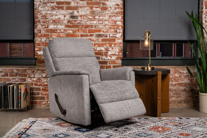 Compact Gliding Recliner Moon Gray