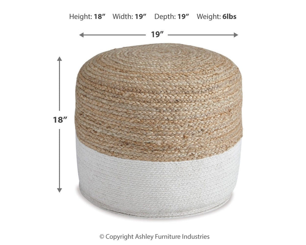 Sweed Valley Pouf - White (3)