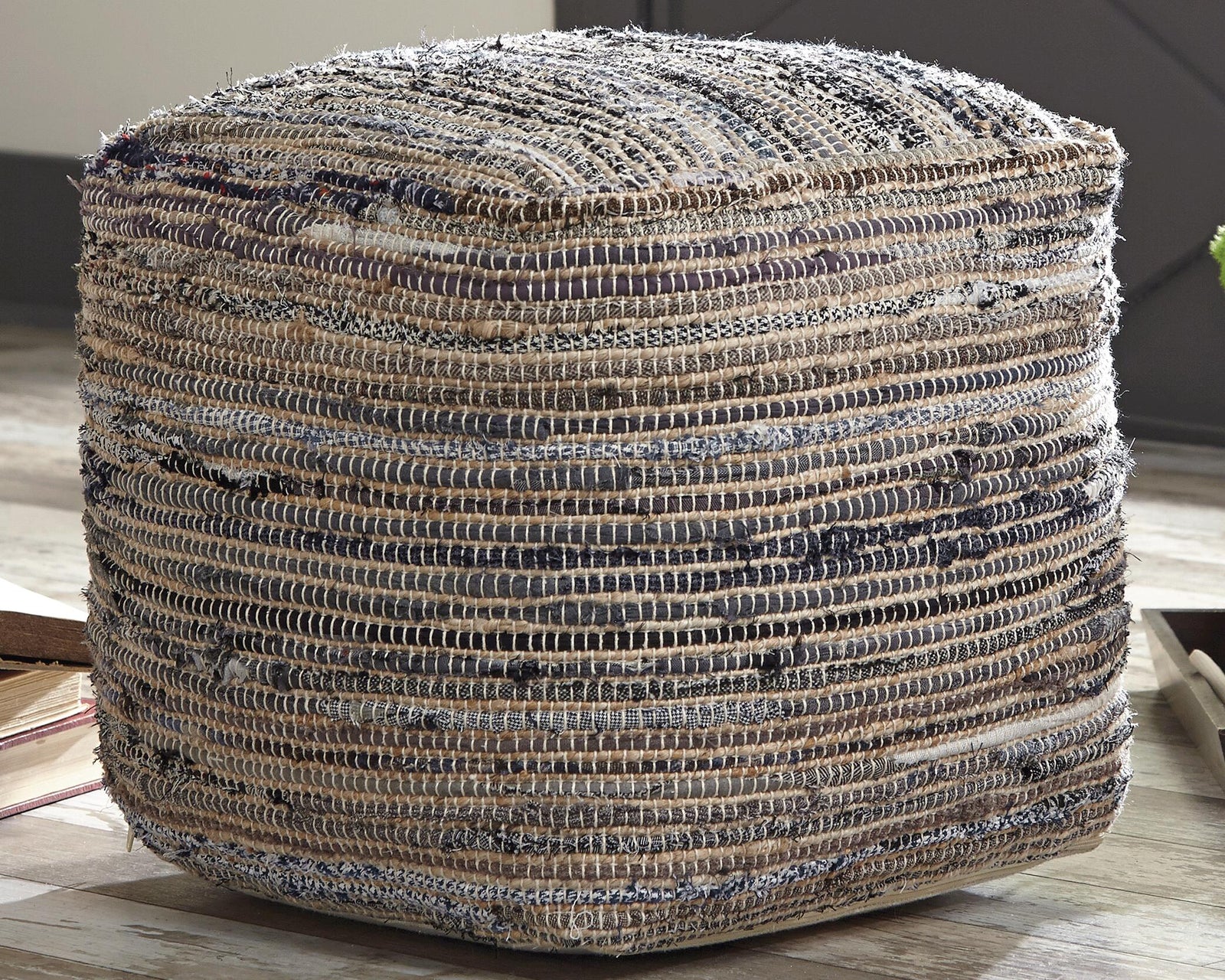 Absalom Pouf - Blue (2)