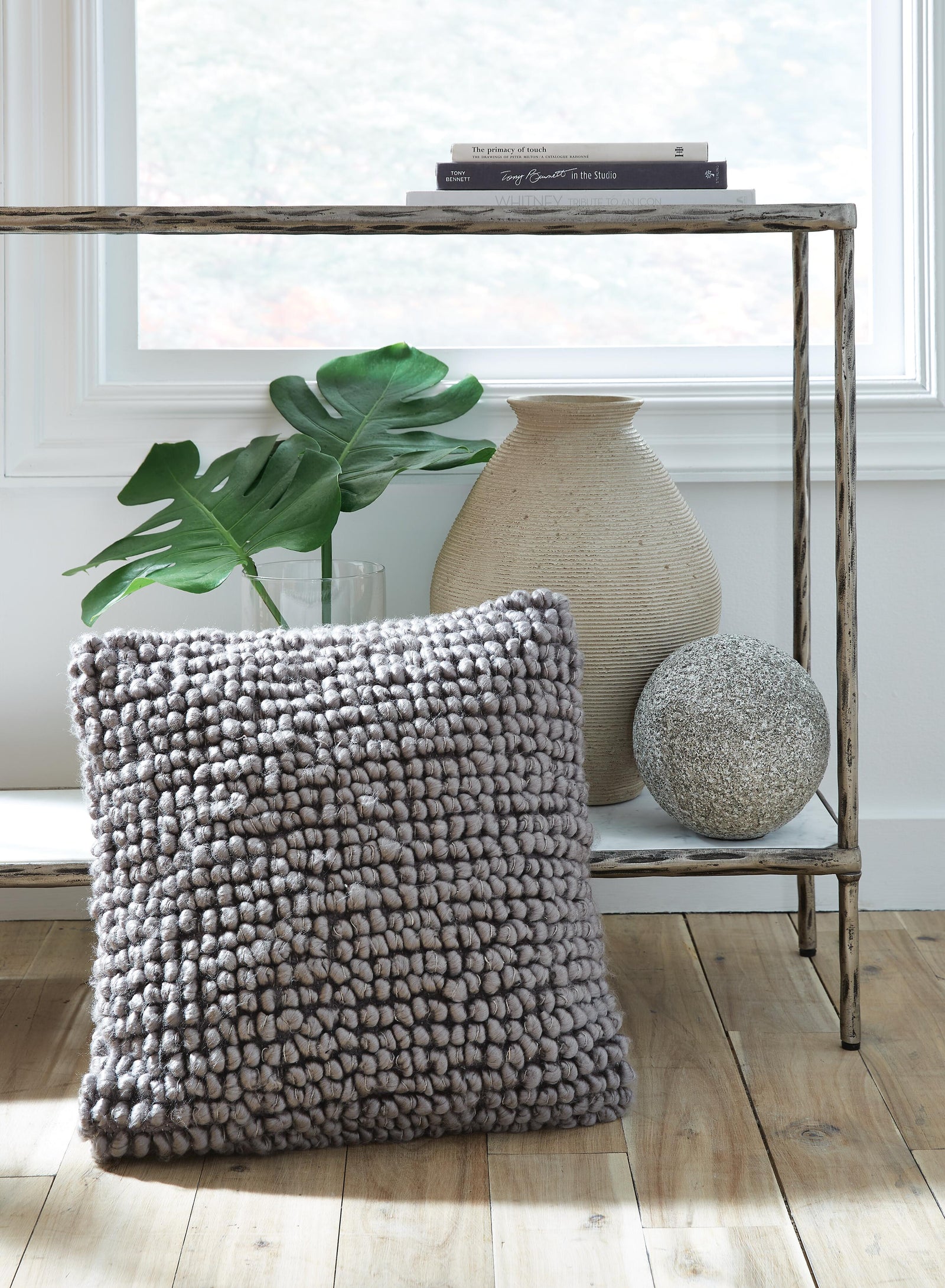 Aavie Pillow (Set of 4) - Dark Gray (2)