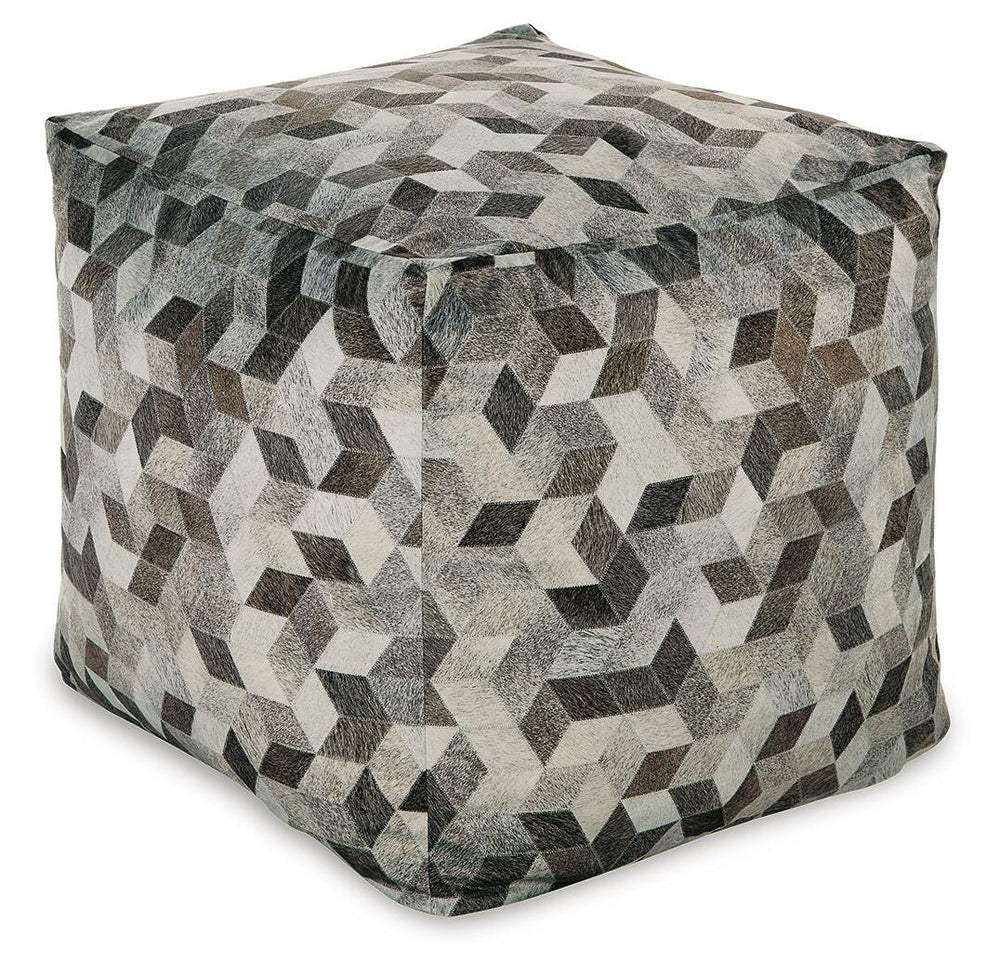Albermarle Pouf - Dark Gray (1)
