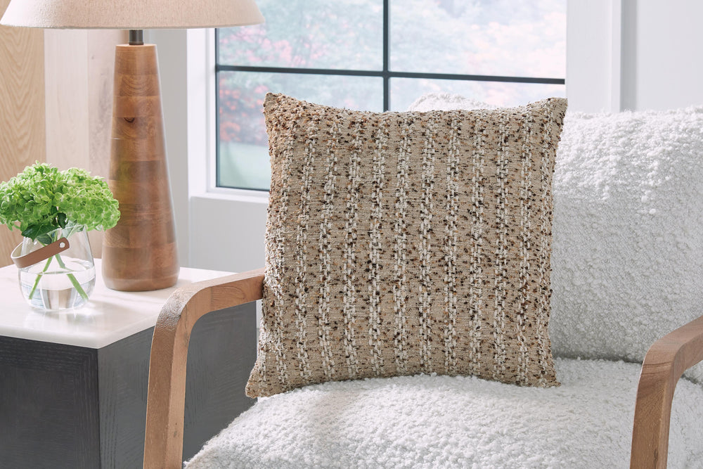 Vorlane Pillow (Set of 4) - Light Brown (2)