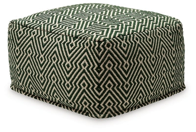 Abacy Pouf - Green | Ashley Furniture