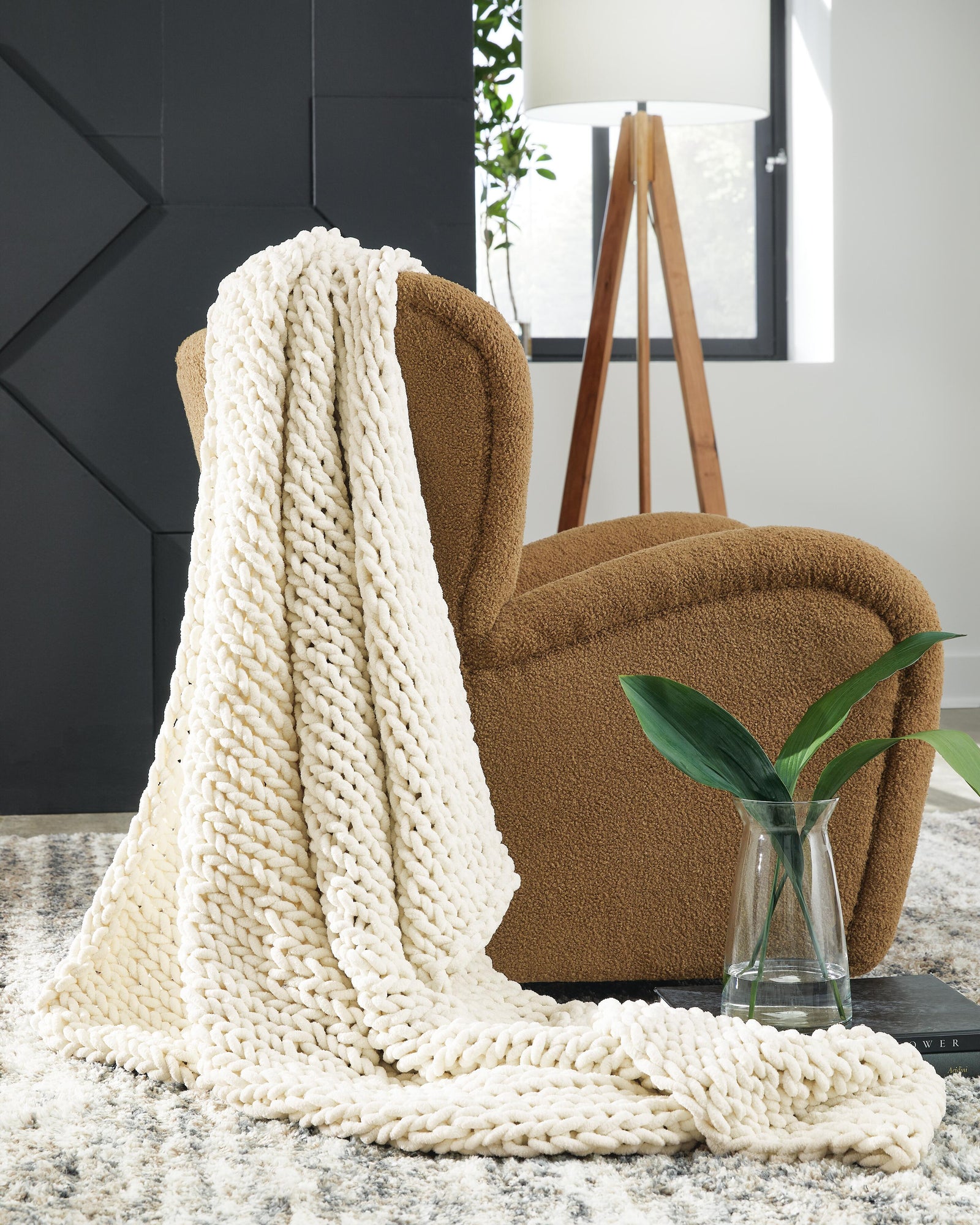 Chaddon Throw - Beige (2)