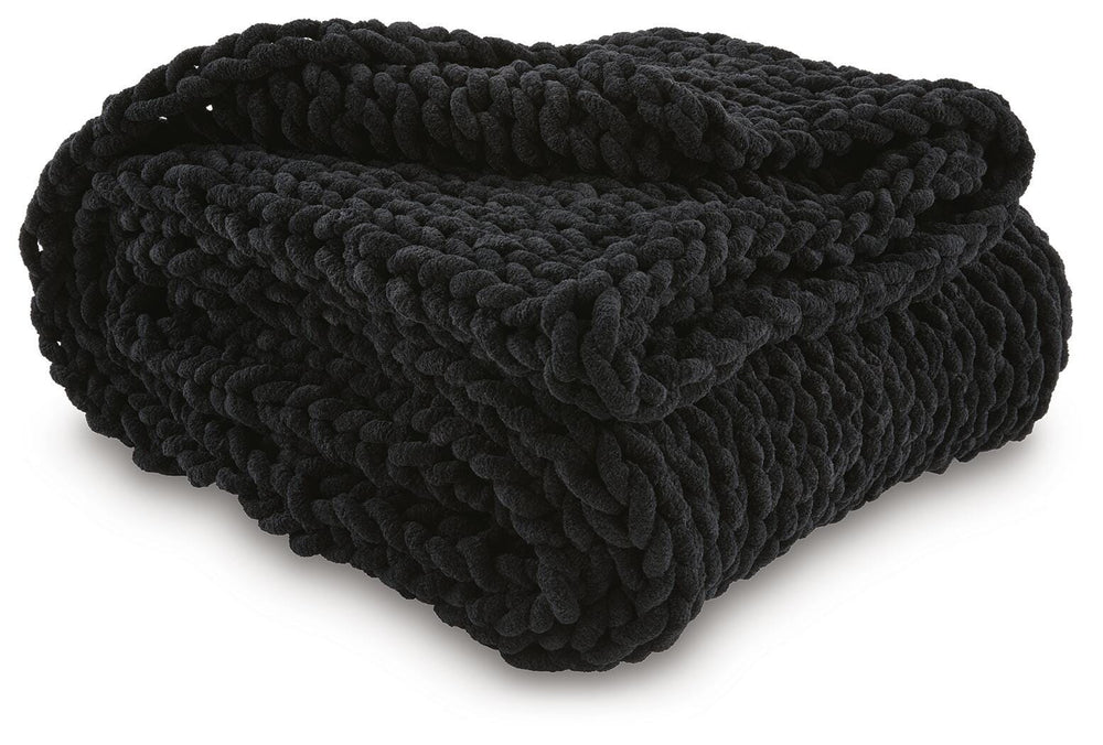 Chaddon Throw (Set of 3) - Black (1)