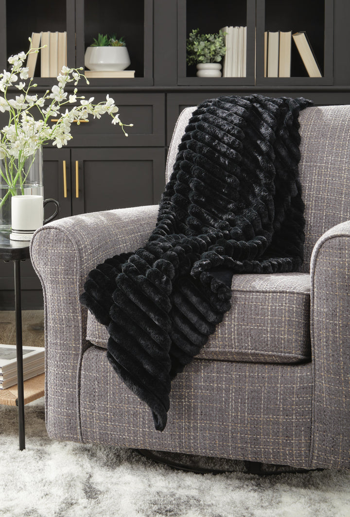 Alsonwell Throw (Set of 3) - Black (2)