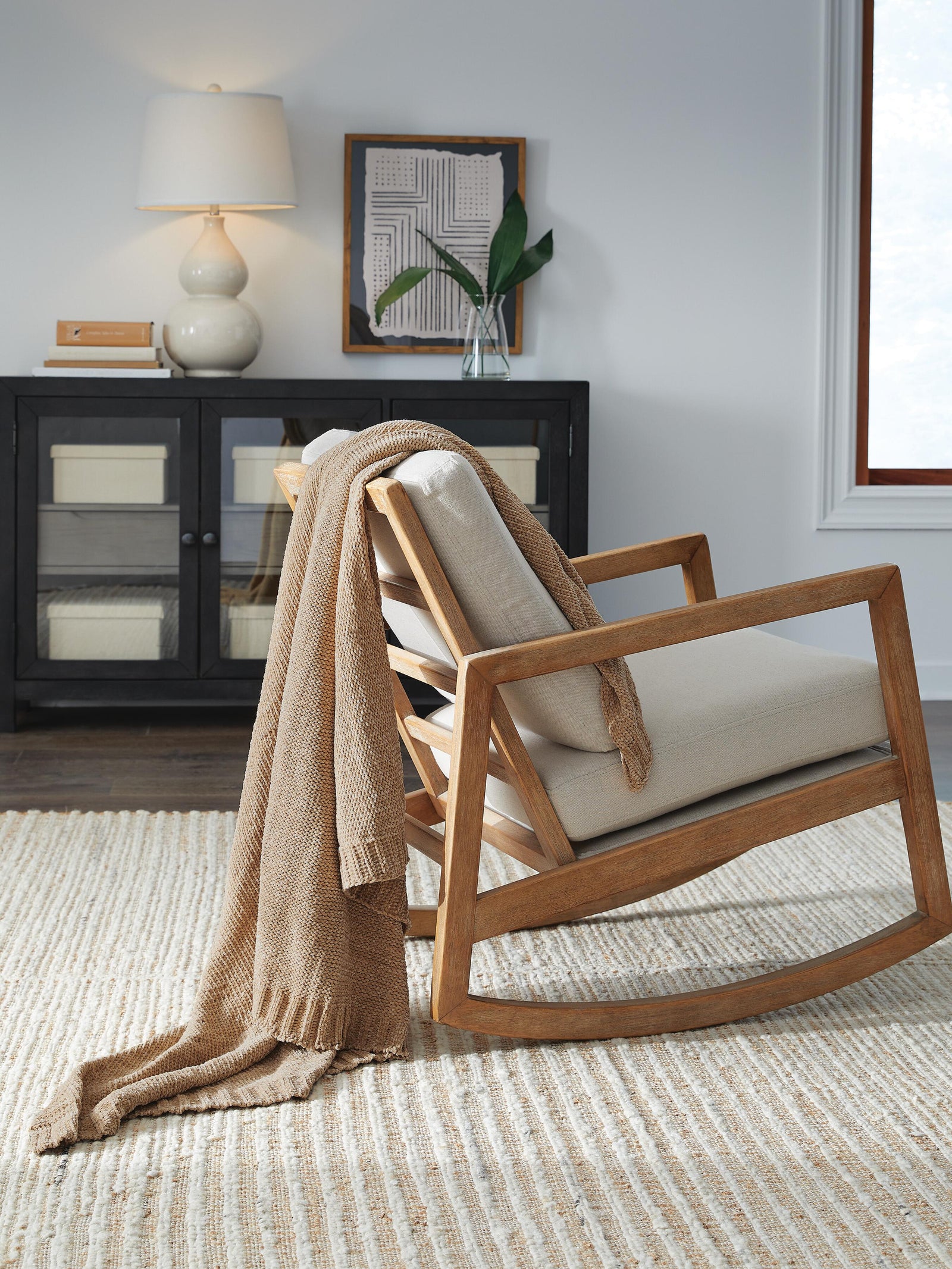 Anawood Throw - Light Brown (2)