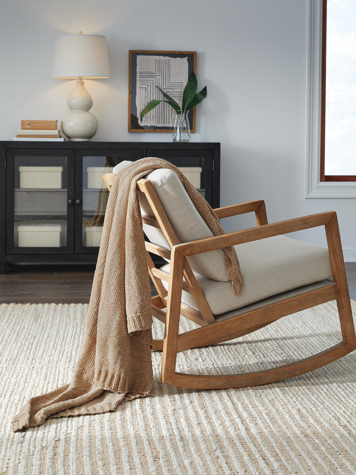 Anawood Throw - Light Brown (2)