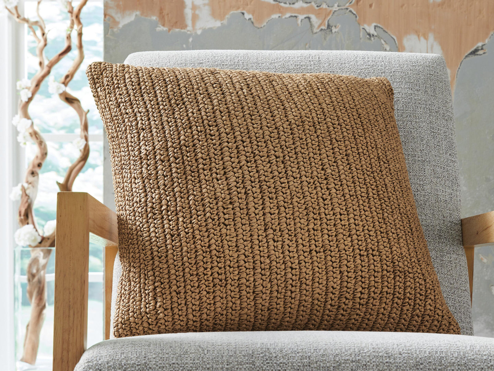 Habenvale Pillow (Set of 4) - Light Brown (2)