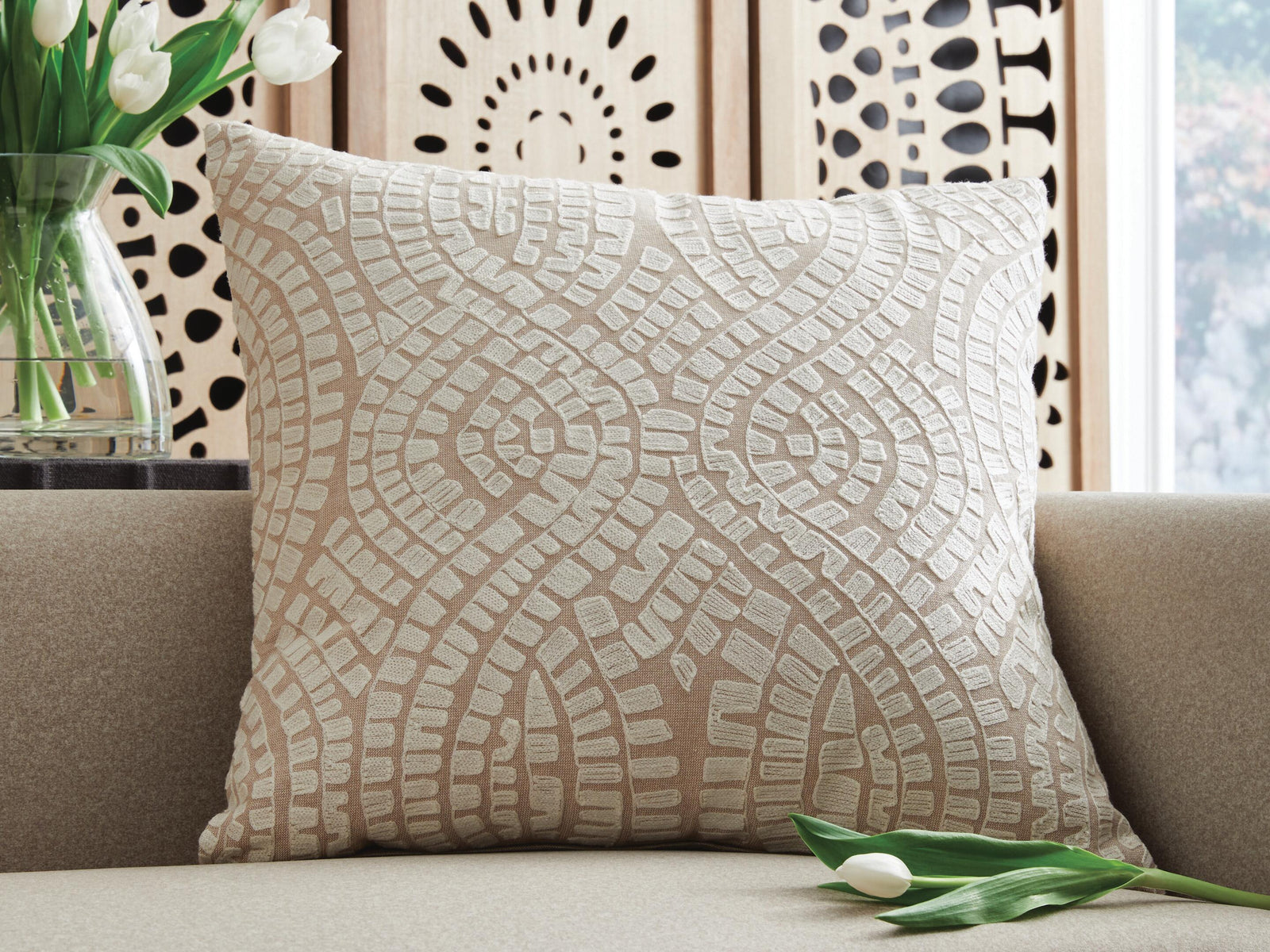 Cortlen Pillow (Set of 4) - Beige (2)