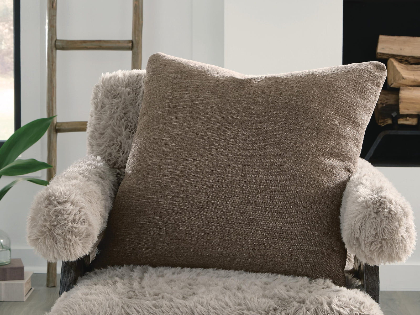 Brockbert Pillow (Set of 4) - Dark Brown (2)
