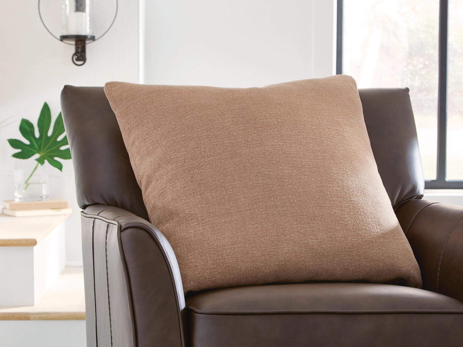 Brockbert Pillow (Set of 4) - Light Brown (2)