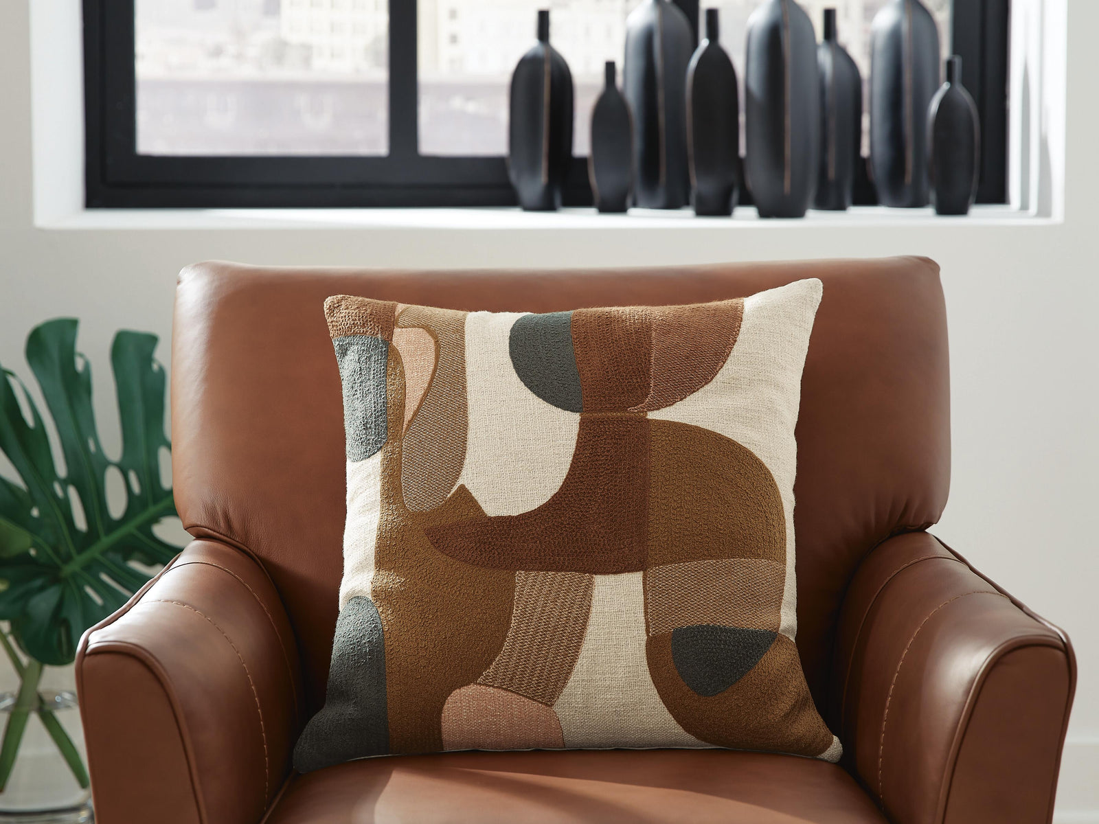 Hallam Pillow (Set of 4) - Dark Brown (2)