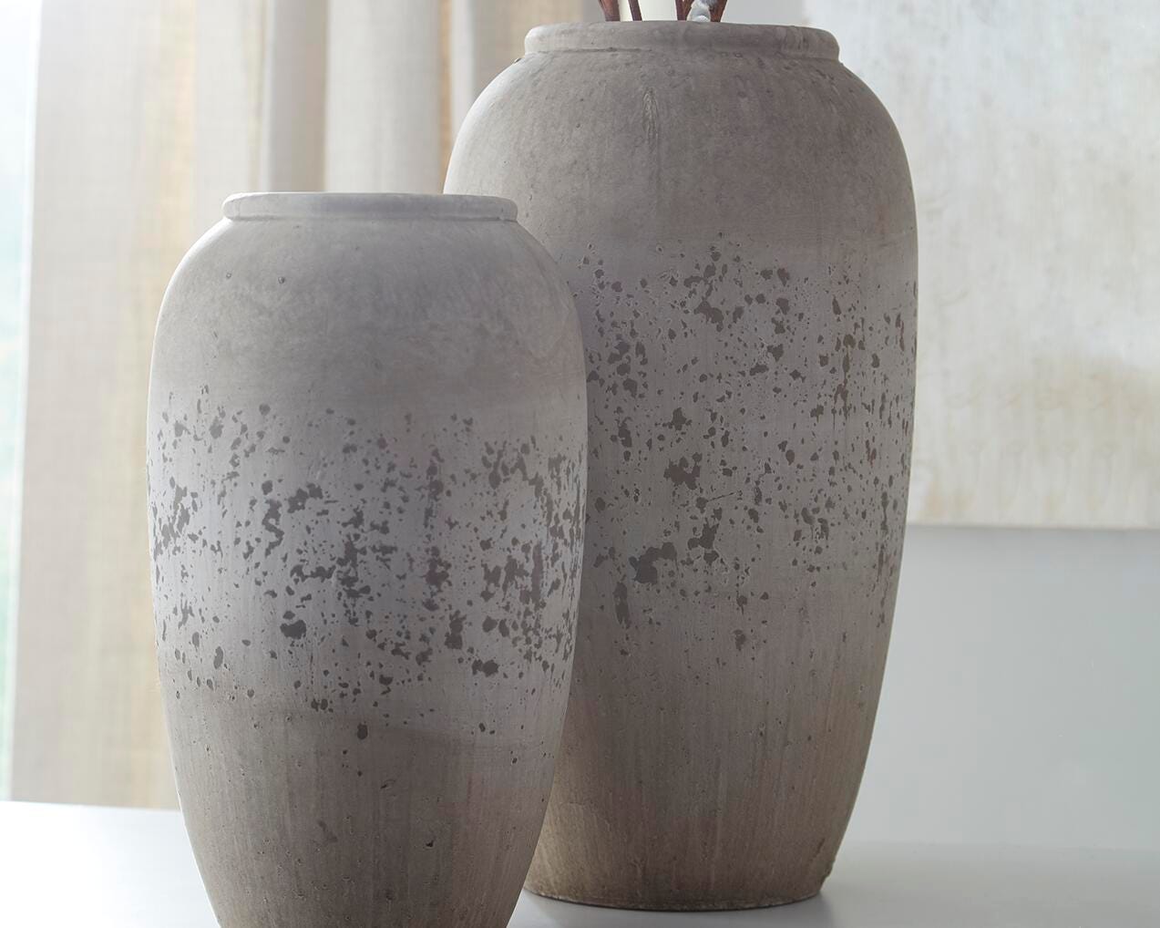Dimitra Vase (Set of 2) - Light Brown (2)