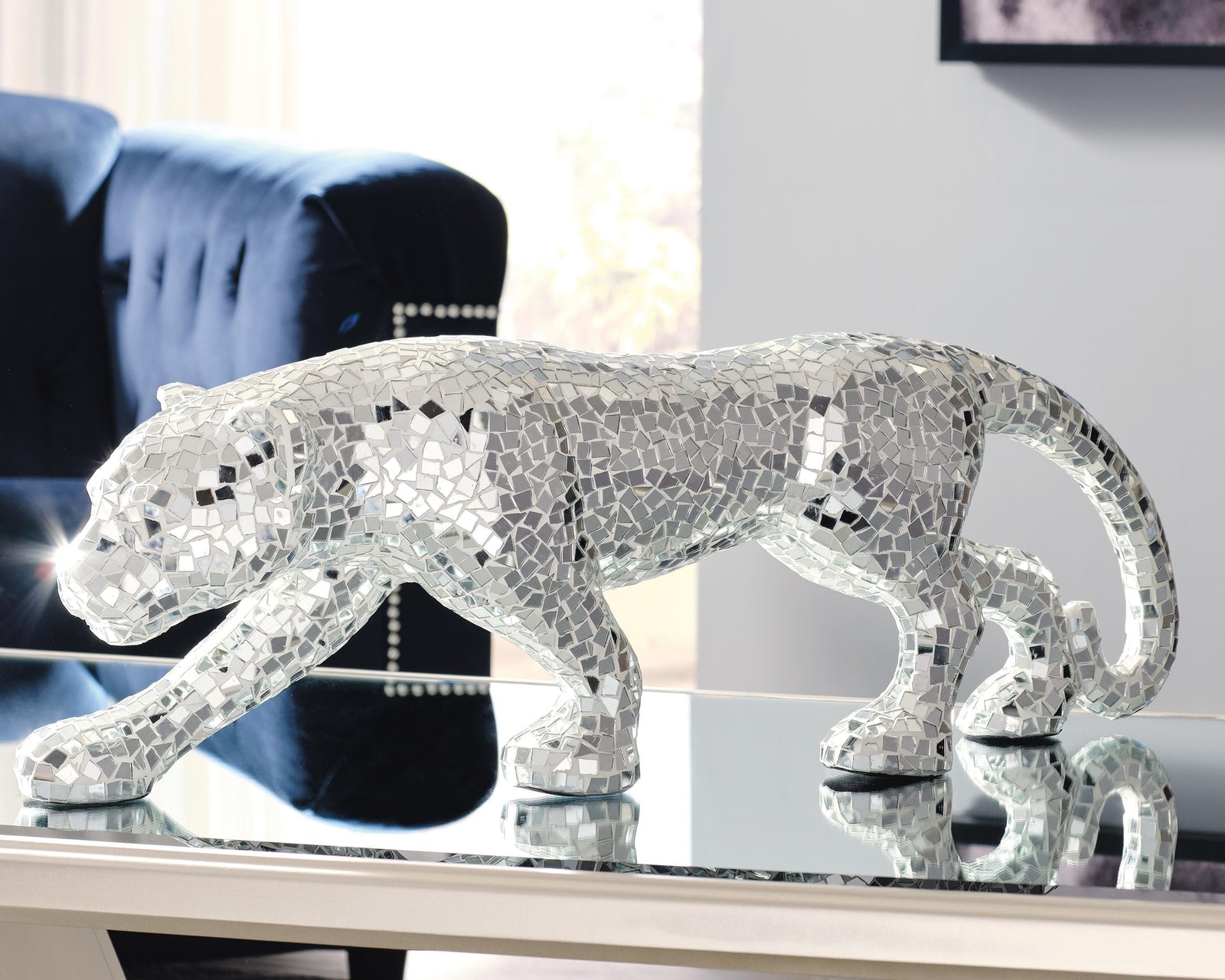 Drice Panther Sculpture - Dark Gray (2)