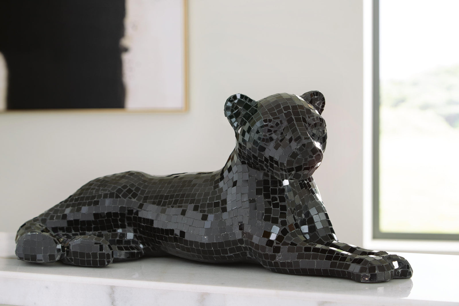 Drice Panther Sculpture - Black (2)