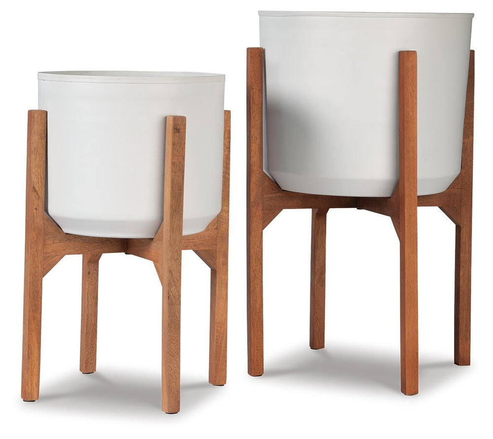 Dorcey Planter (Set of 2) - Light Brown (1)