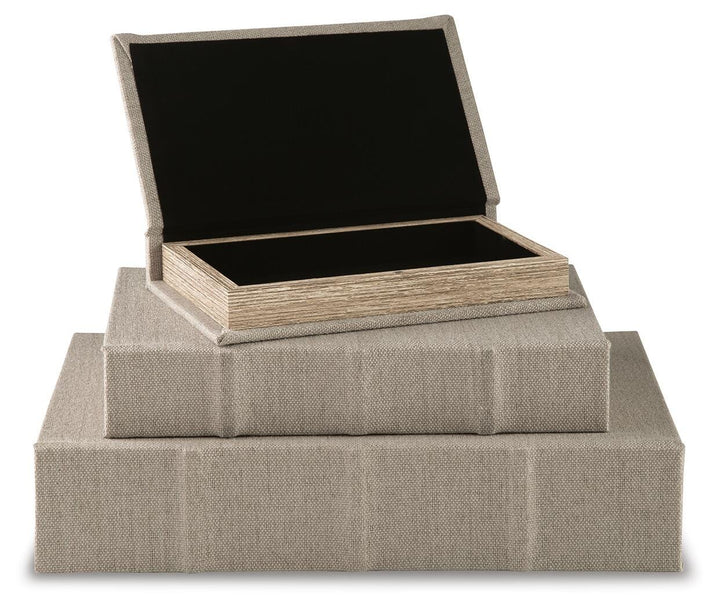 Jolina Box (Set of 3) - Pearl Silver (4)