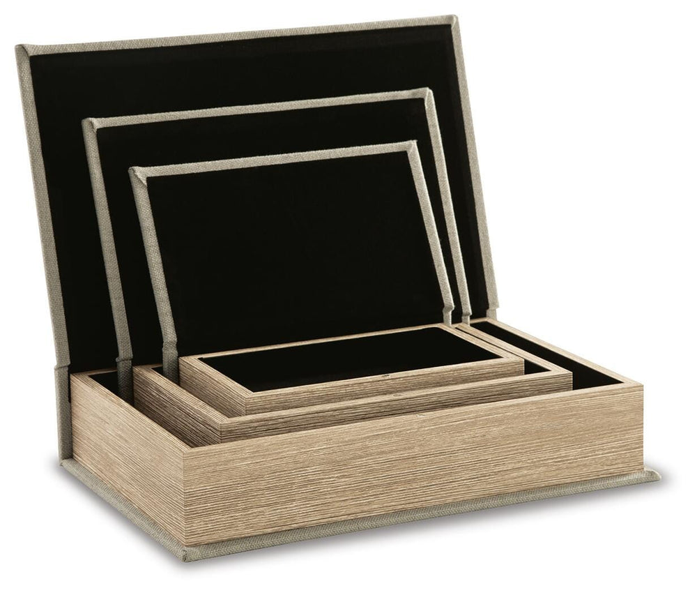 Jolina Box (Set of 3) - Pearl Silver (5)