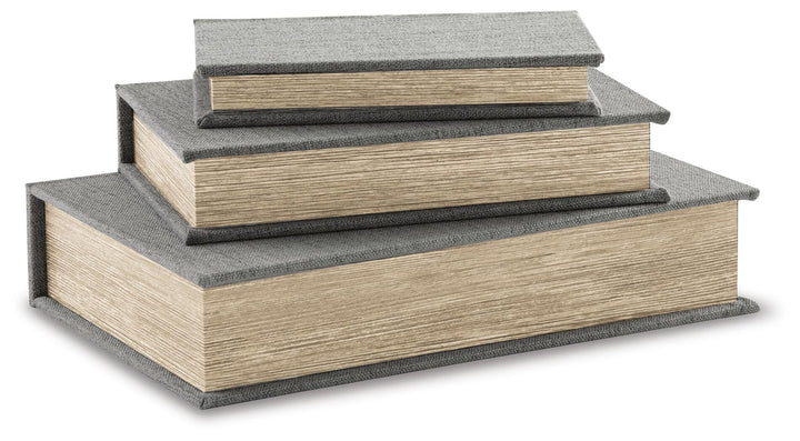 Jolina Box (Set of 3) - Gray (1)