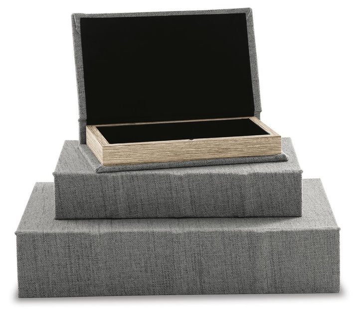 Jolina Box (Set of 3) - Gray (3)