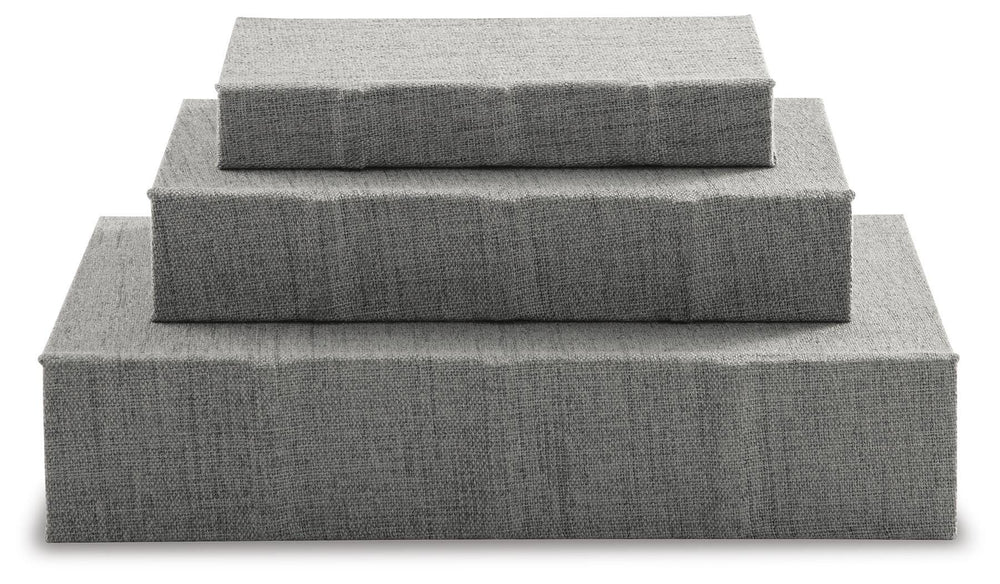 Jolina Box (Set of 3) - Gray (4)