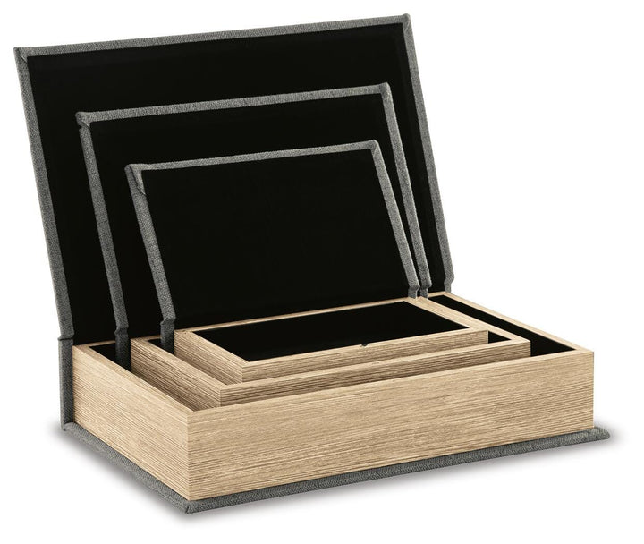 Jolina Box (Set of 3) - Gray (5)