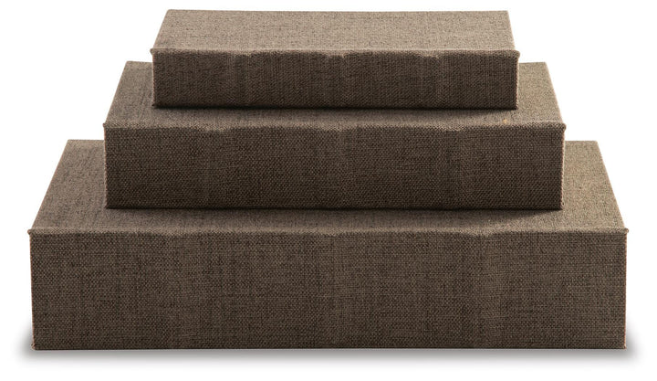 Jolina Box (Set of 3) - Dark Brown (4)