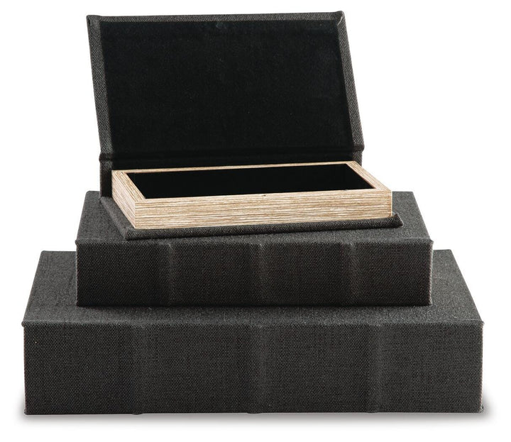 Jolina Box (Set of 3) - Black (3)