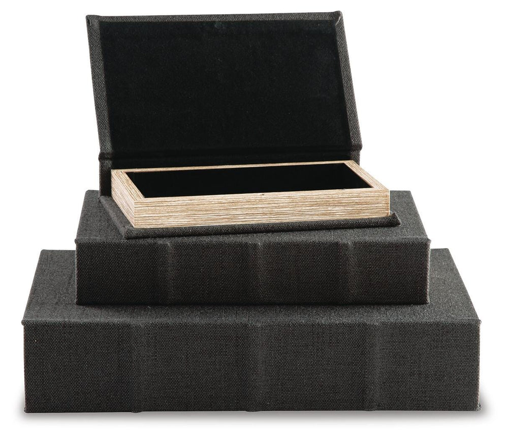 Jolina Box (Set of 3) - Black (3)