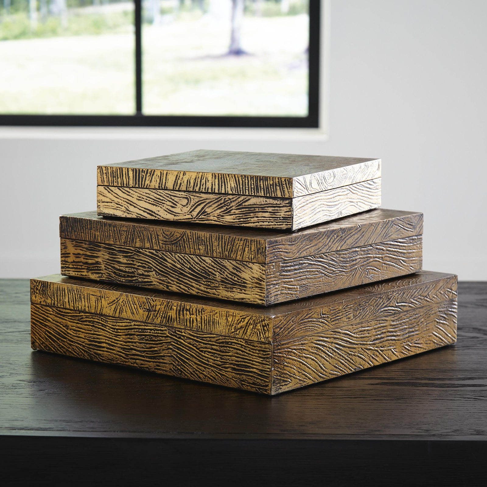 Keldy Box (Set of 3) - Dark Brown (2)