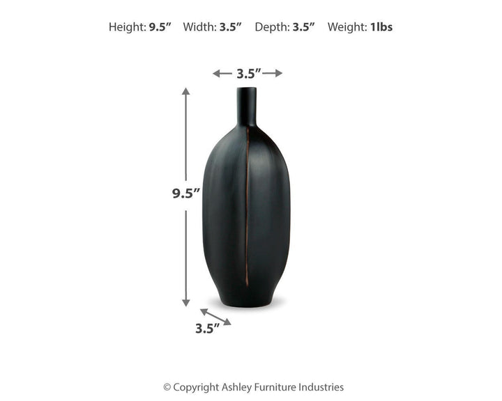 Rhaveney Vase (Set of 3) - Black (5)