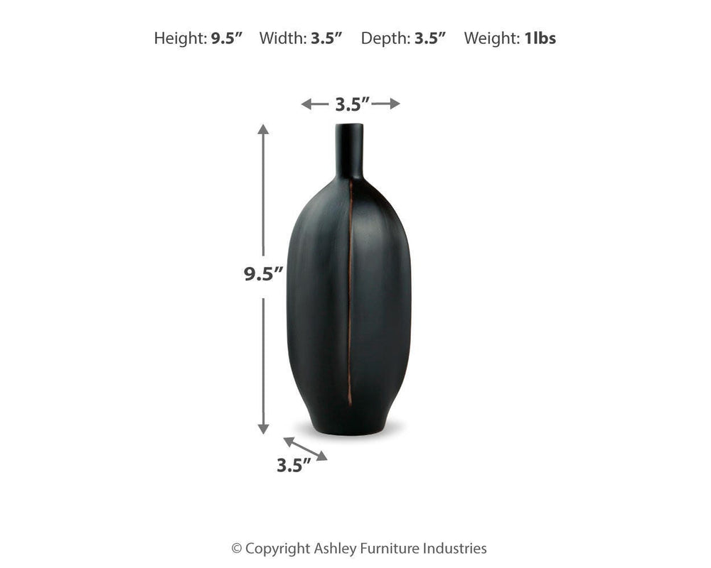 Rhaveney Vase (Set of 3) - Black (5)