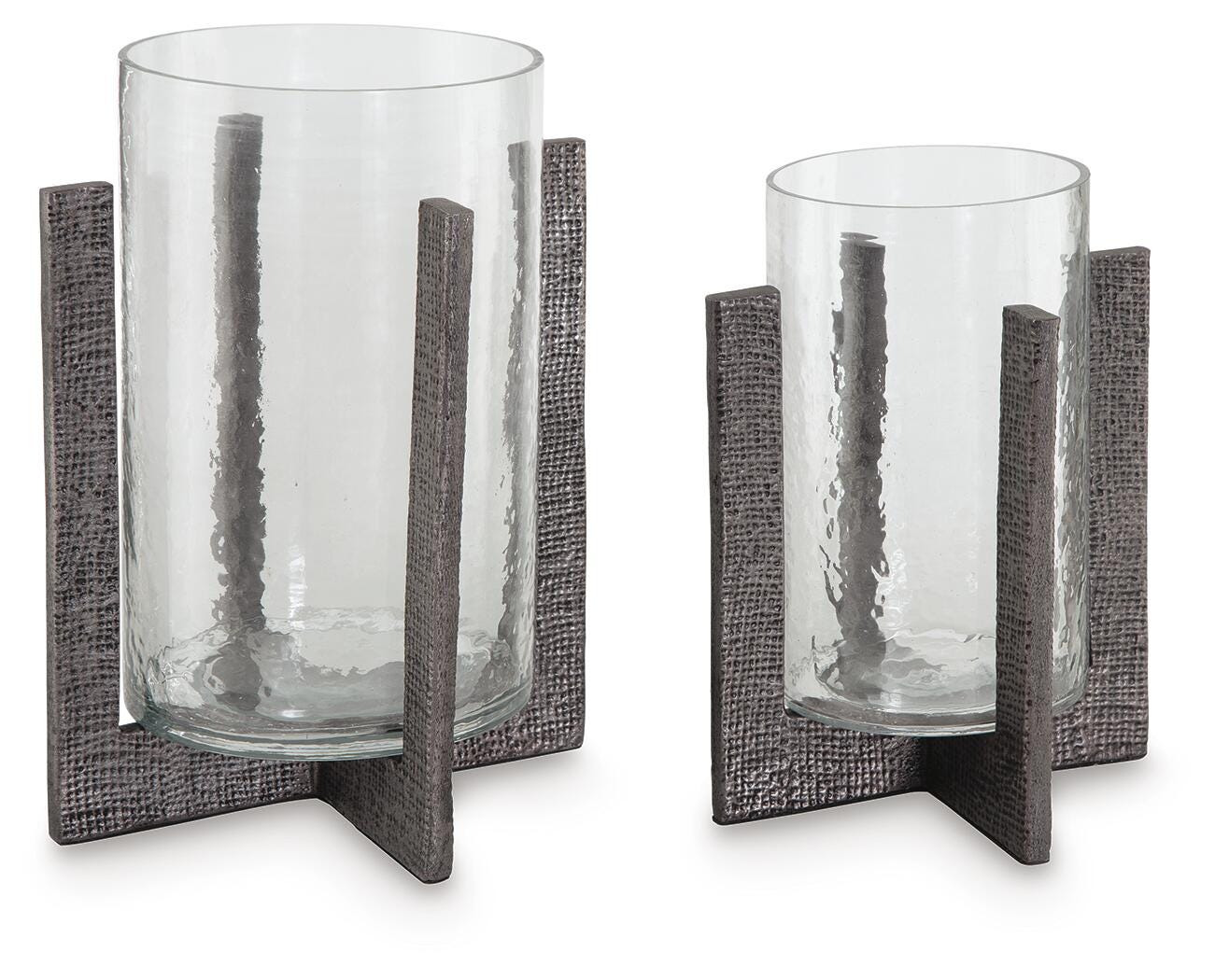 Garekton Candle Holder (Set of 2) - Dark Gray (1)