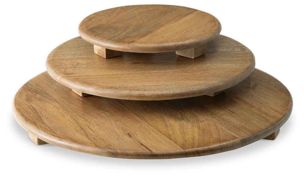 Kaidler Tray Set (Set of 3) - Light Brown (3)