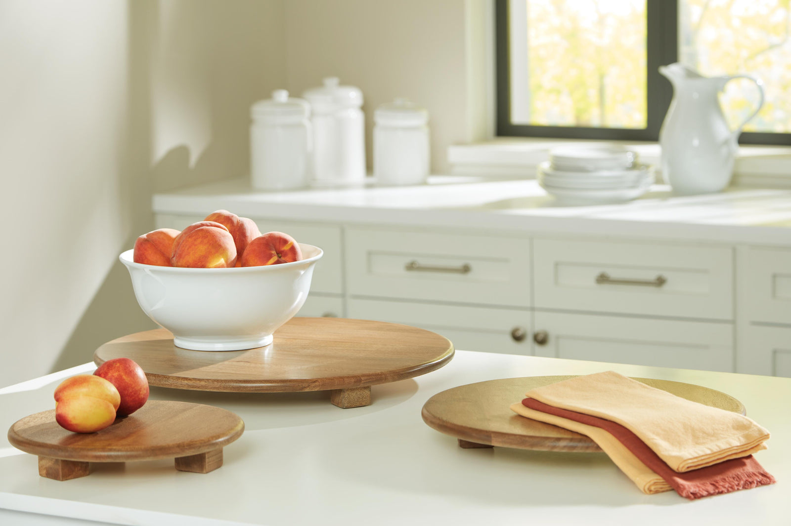 Kaidler Tray Set (Set of 3) - Light Brown (2)