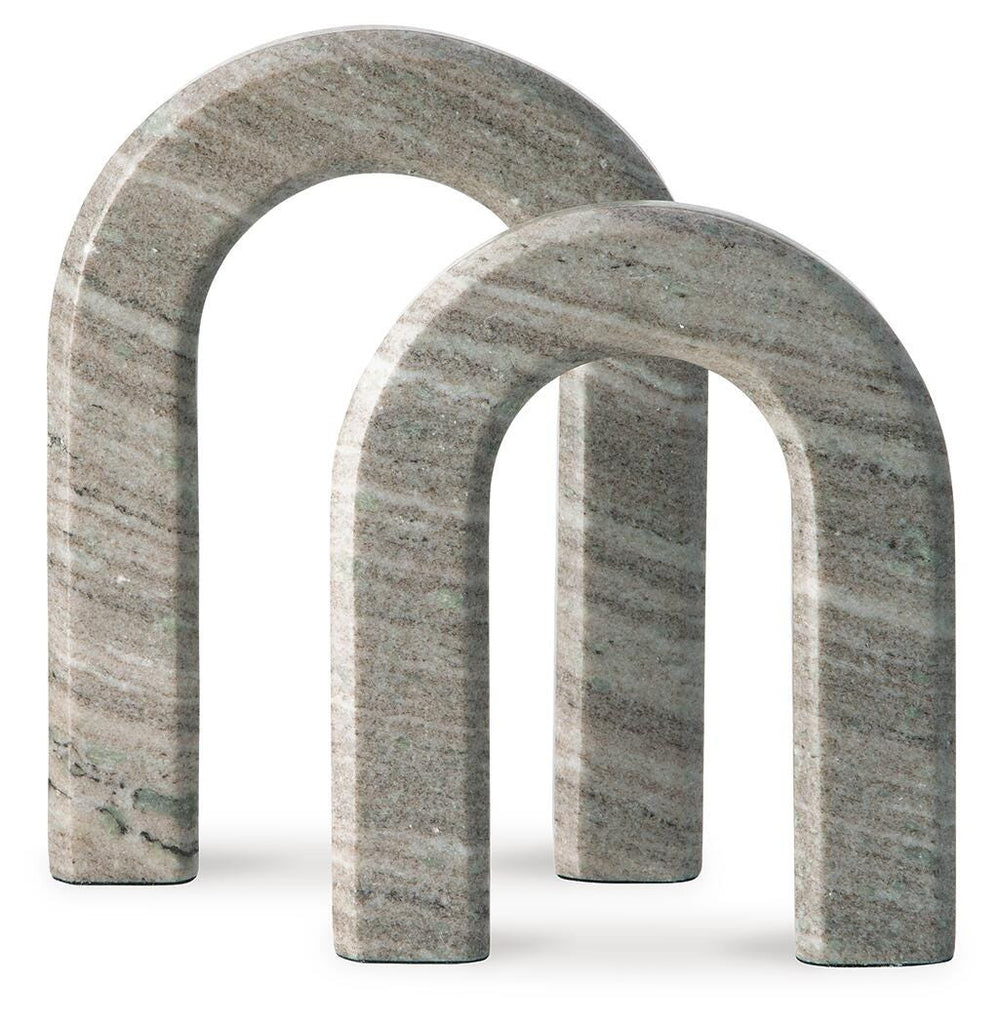 Keithton Sculpture Set (Set of 2) - Light Brown (3)