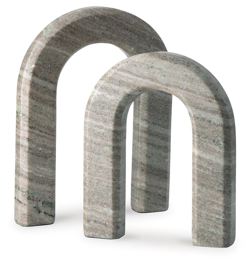 Keithton Sculpture Set (Set of 2) - Light Brown (1)