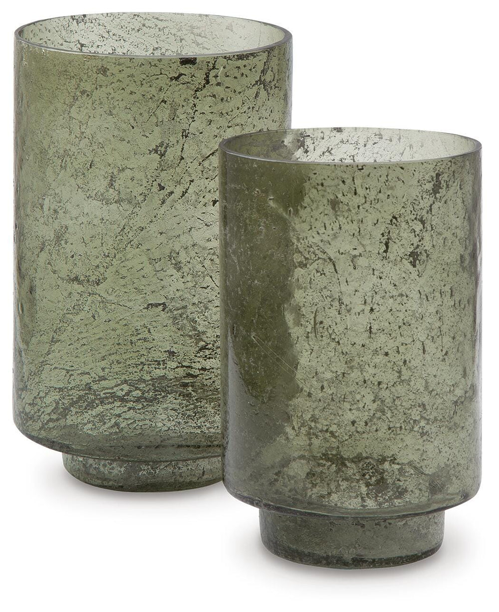 Clarkton Candle Holder Set (Set of 2) - Green (3)