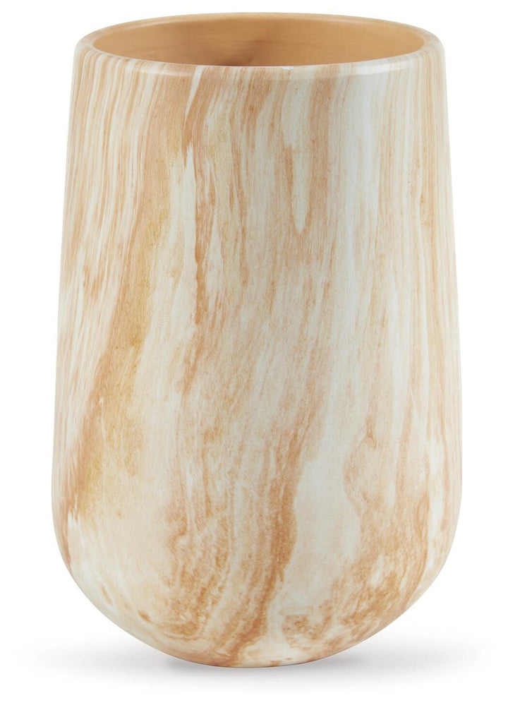 Cammen Vase - Tan/White (1)