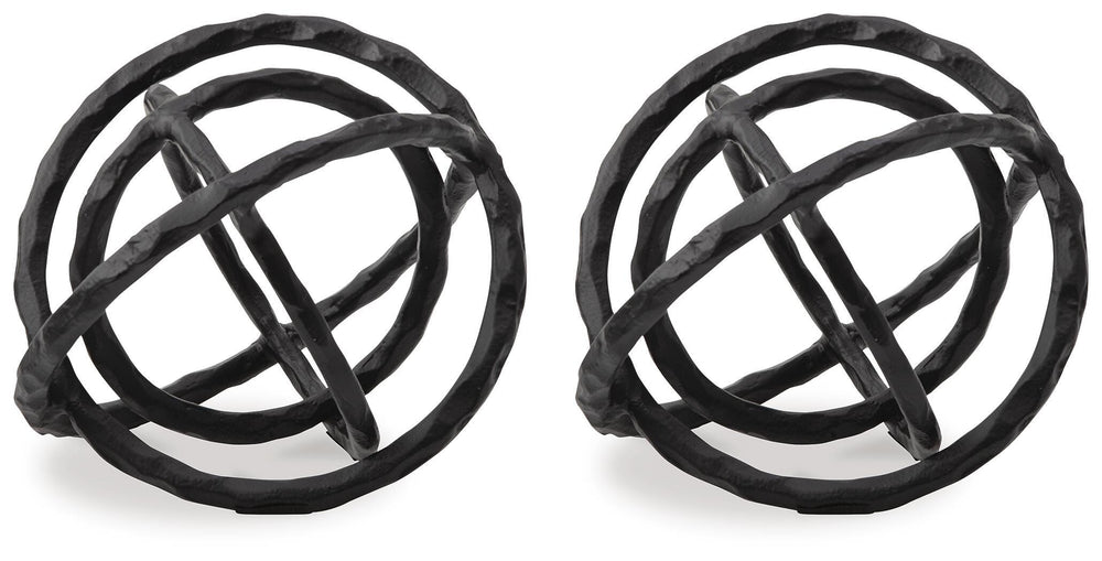 Barlee Sculpture (Set of 2) - Black (1)