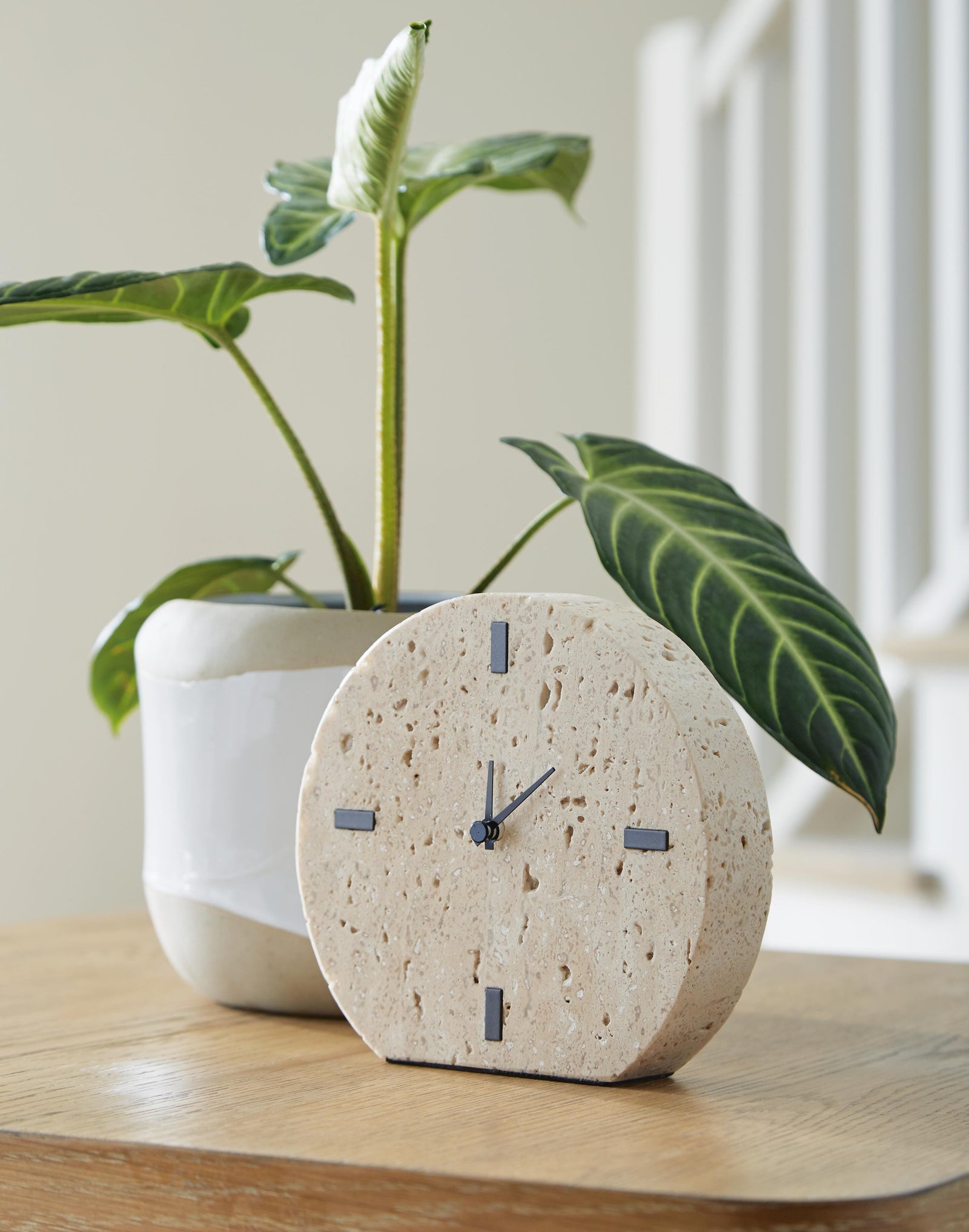 Donfordson Table Clock (Set of 2) - Beige (2)