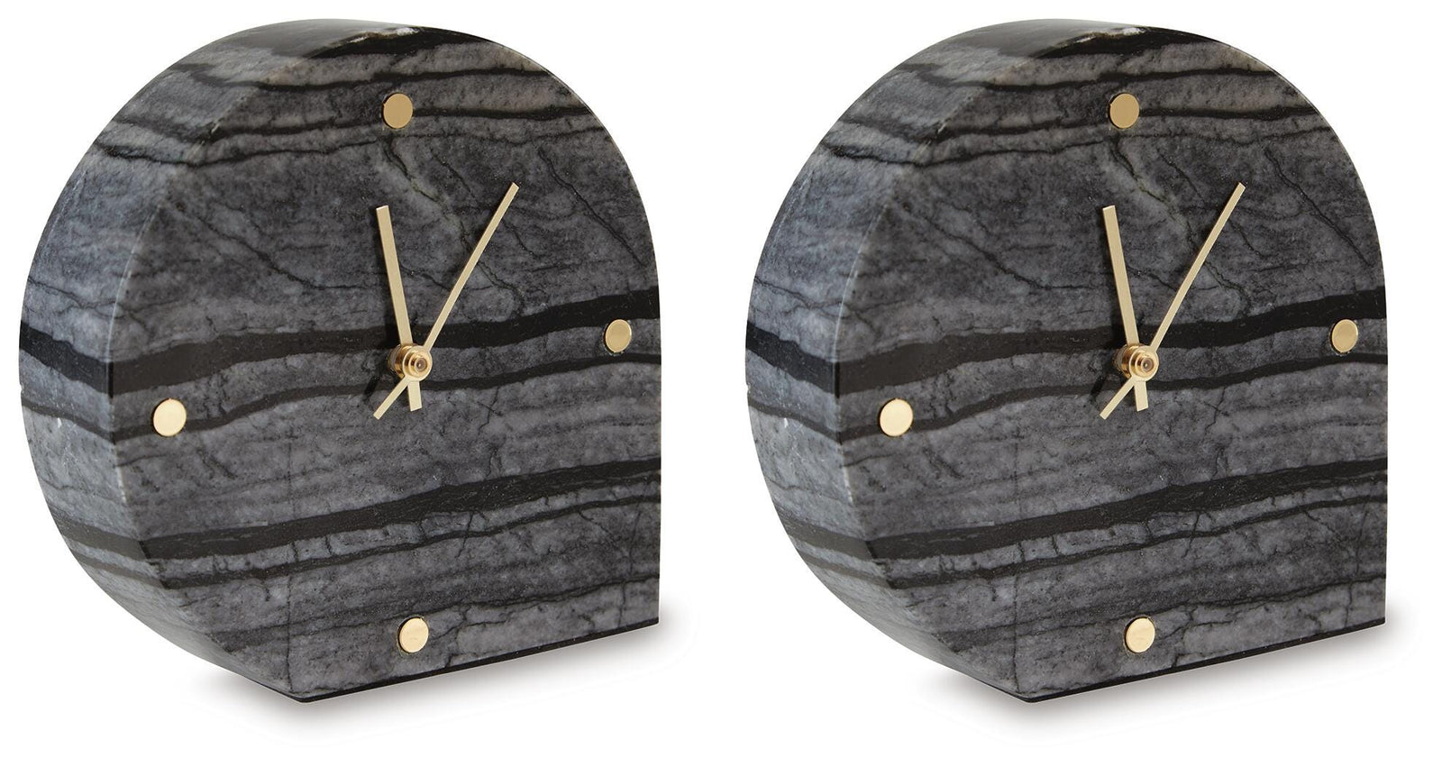 Janmour Table Clock (Set of 2) - Black (1)