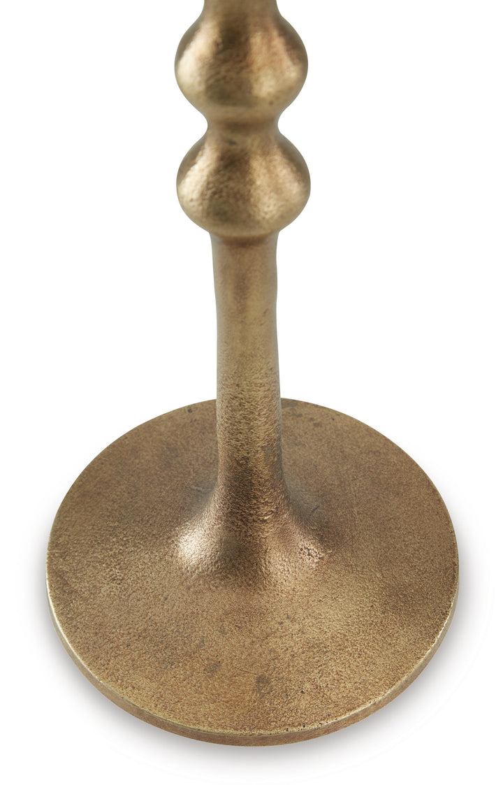 Larwick Candle Holder (Set of 2) - Light Brown (4)