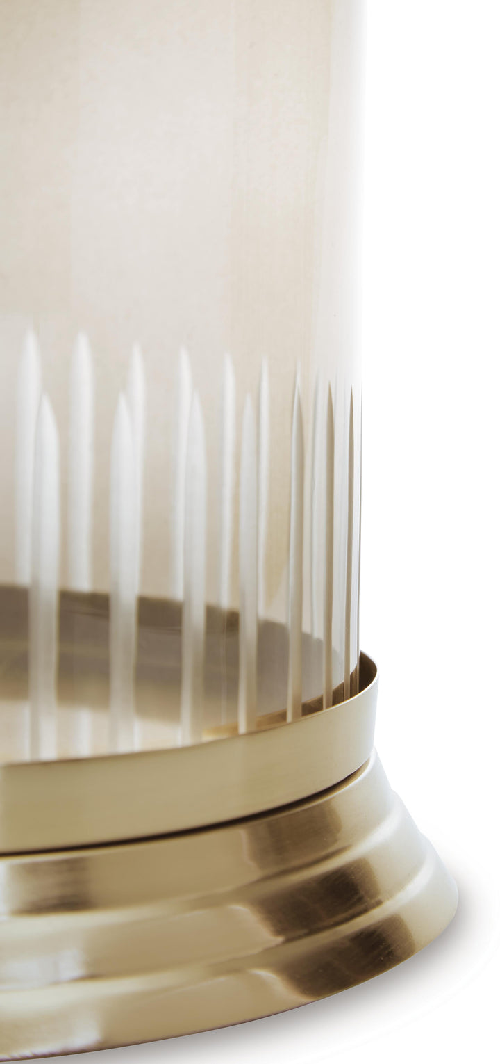 Aavinson Candle Holder - Amber/Gold Finish (4)