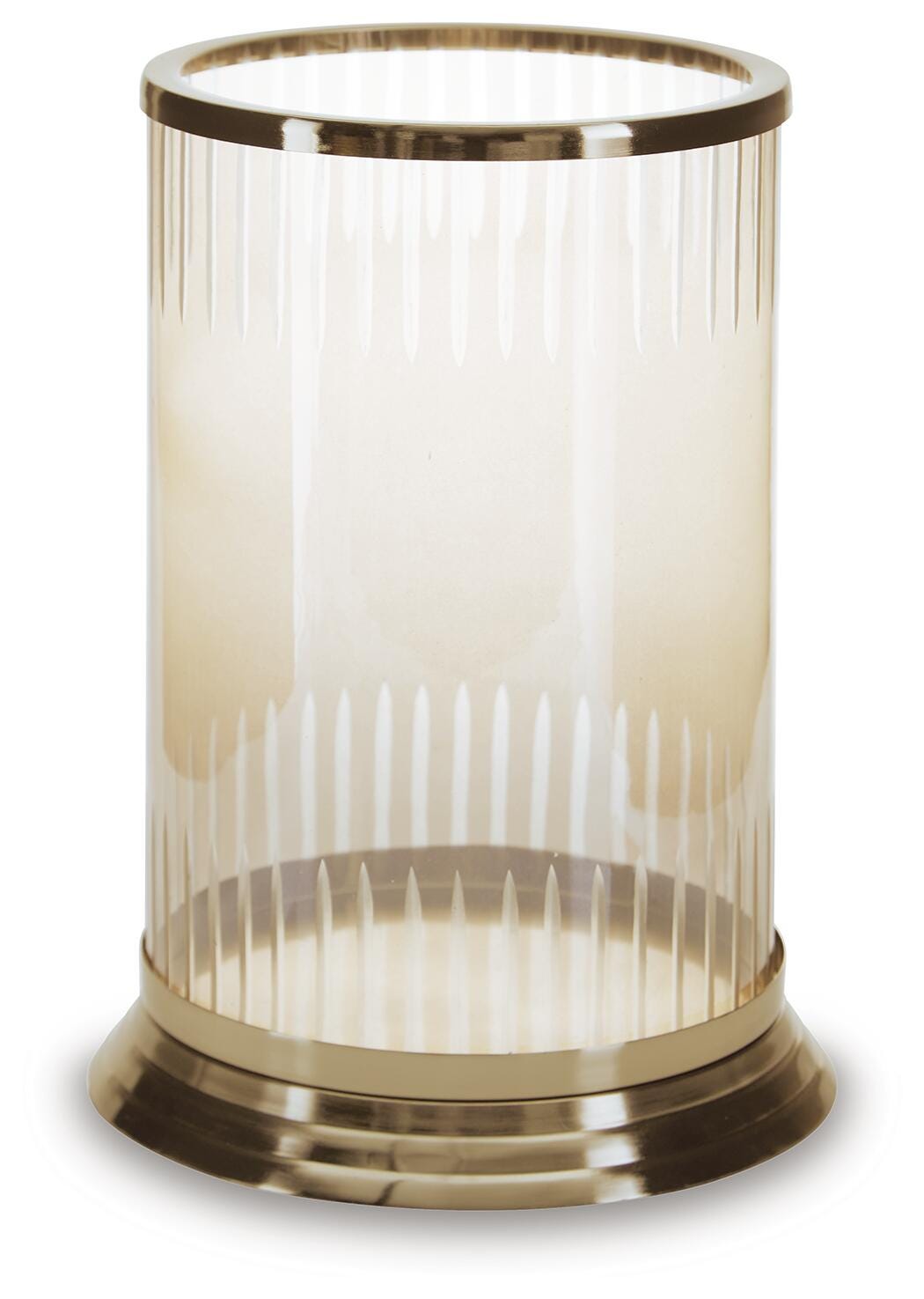 Aavinson Candle Holder - Amber/Gold Finish (1)